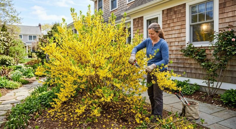 Forsythia Pruning in Honolulu, HI