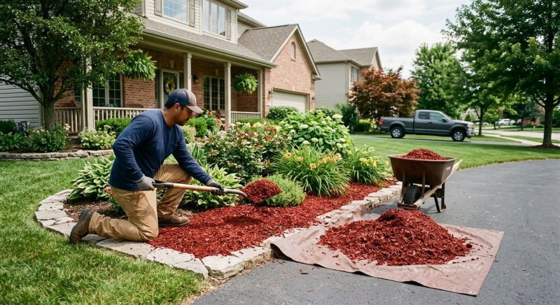 Shredded Mulch Installation in Ventura County, CA
