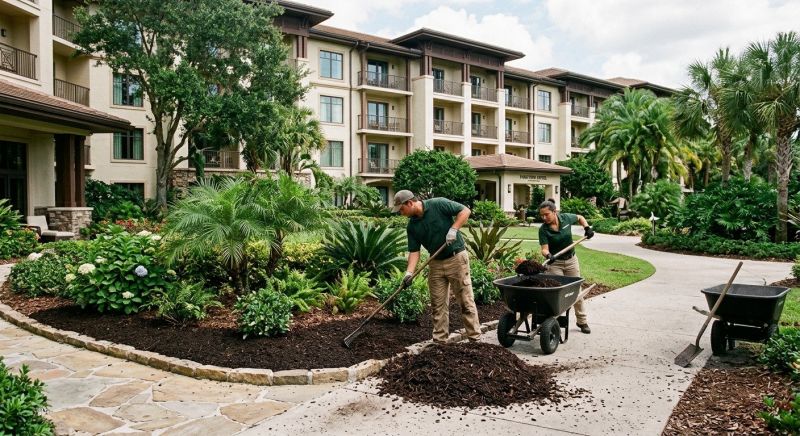 Apartment Mulching in Ventura County, CA