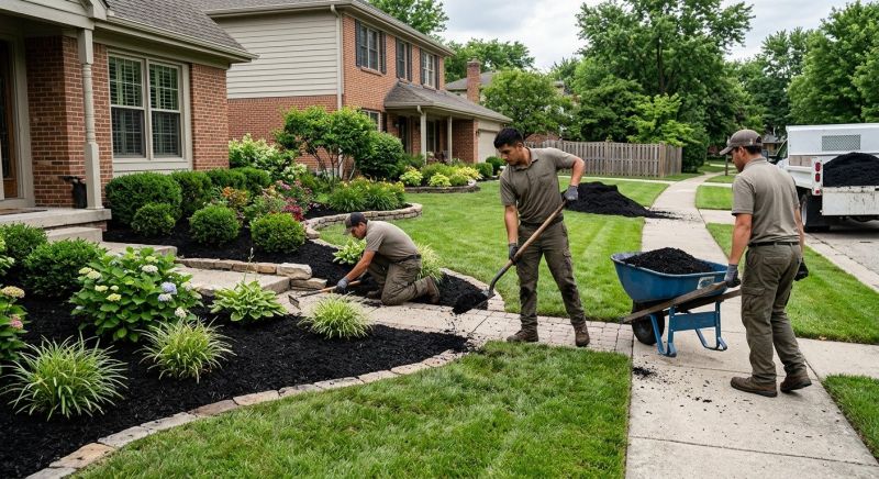 Black Mulch Installation in Ventura County, CA