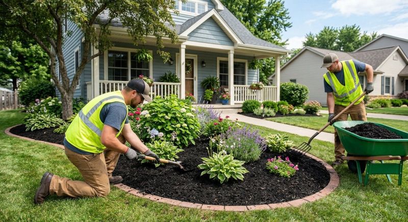 Black Mulch Installation in Honolulu, HI