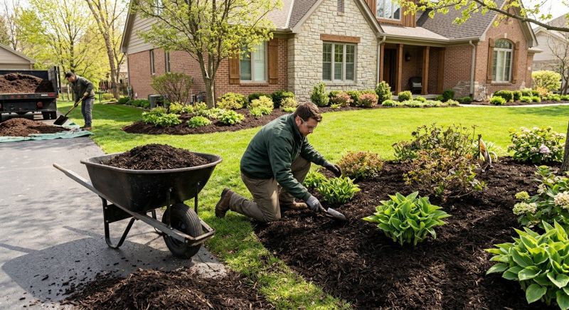 Brown Mulch Installation in Honolulu, HI