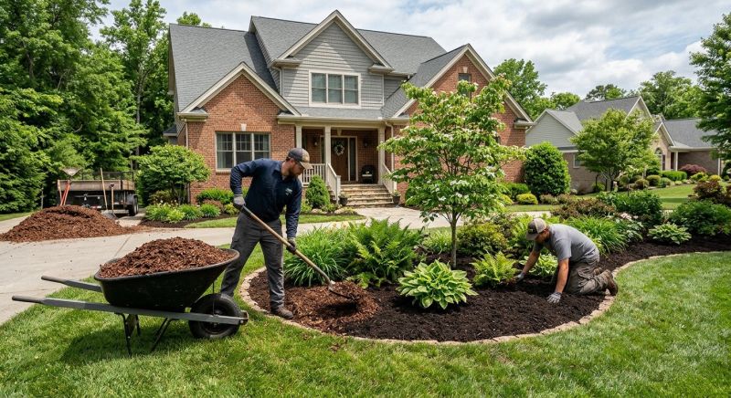 Cedar Mulch Installation in Honolulu, HI