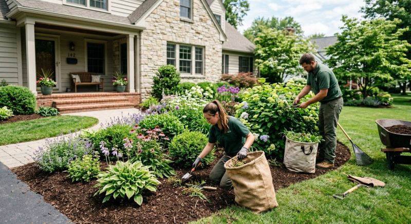Flower Bed Mulching in Ventura County, CA