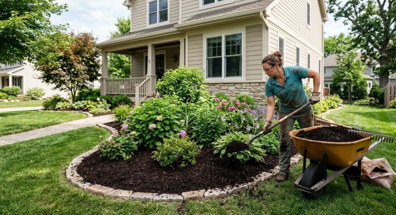 Garden Mulch Installation in Ventura County, CA