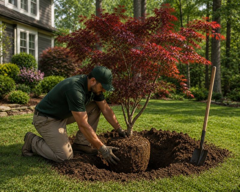 Japanese Cherry Tree Planting in Ventura County, CA