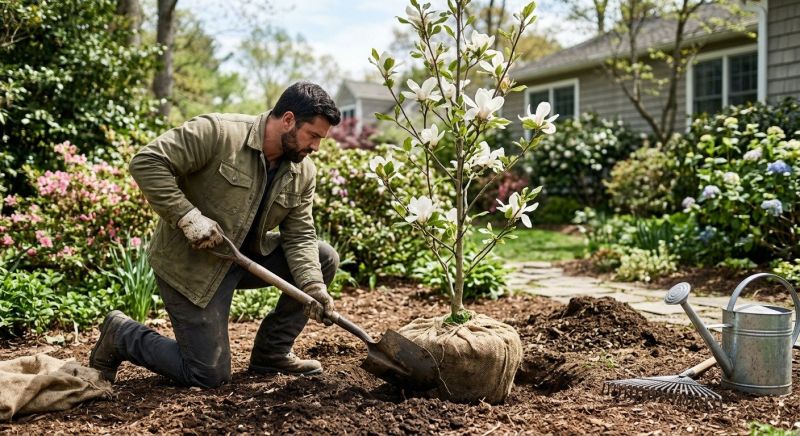 Magnolia Tree Planting in Honolulu, HI