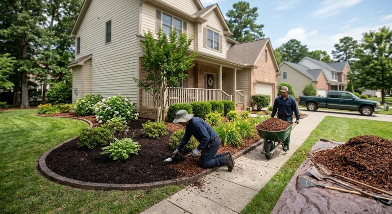 Pine Bark Mulch Installation in Honolulu, HI