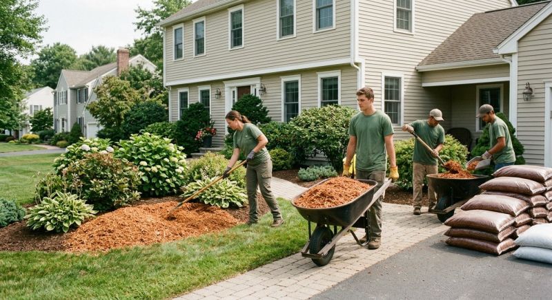 Shredded Mulch Installation in Ventura County, CA