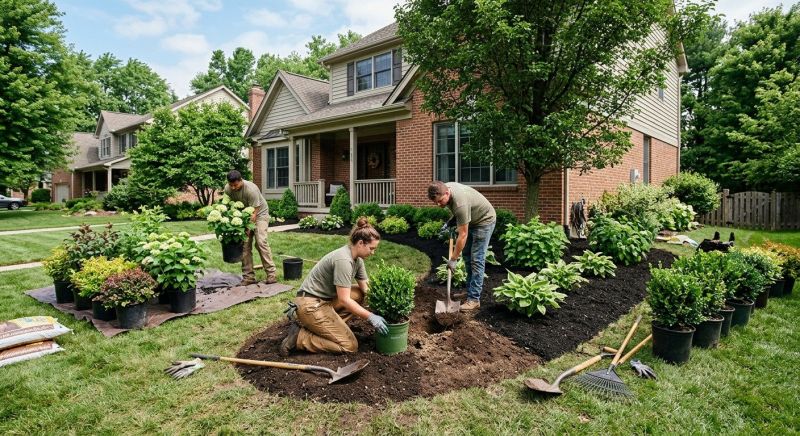 Shredded Mulch Installation in Ventura County, CA